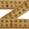 Sanskriti Vintage 1 Yd Sari Bord Håndbroderet Kant Syarbejde Cremefarvet Blonde