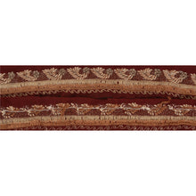 Load image into Gallery viewer, Sanskriti Vintage 5 YD Sari Border Hand Embroidered Trim Ribbon Craft Lace
