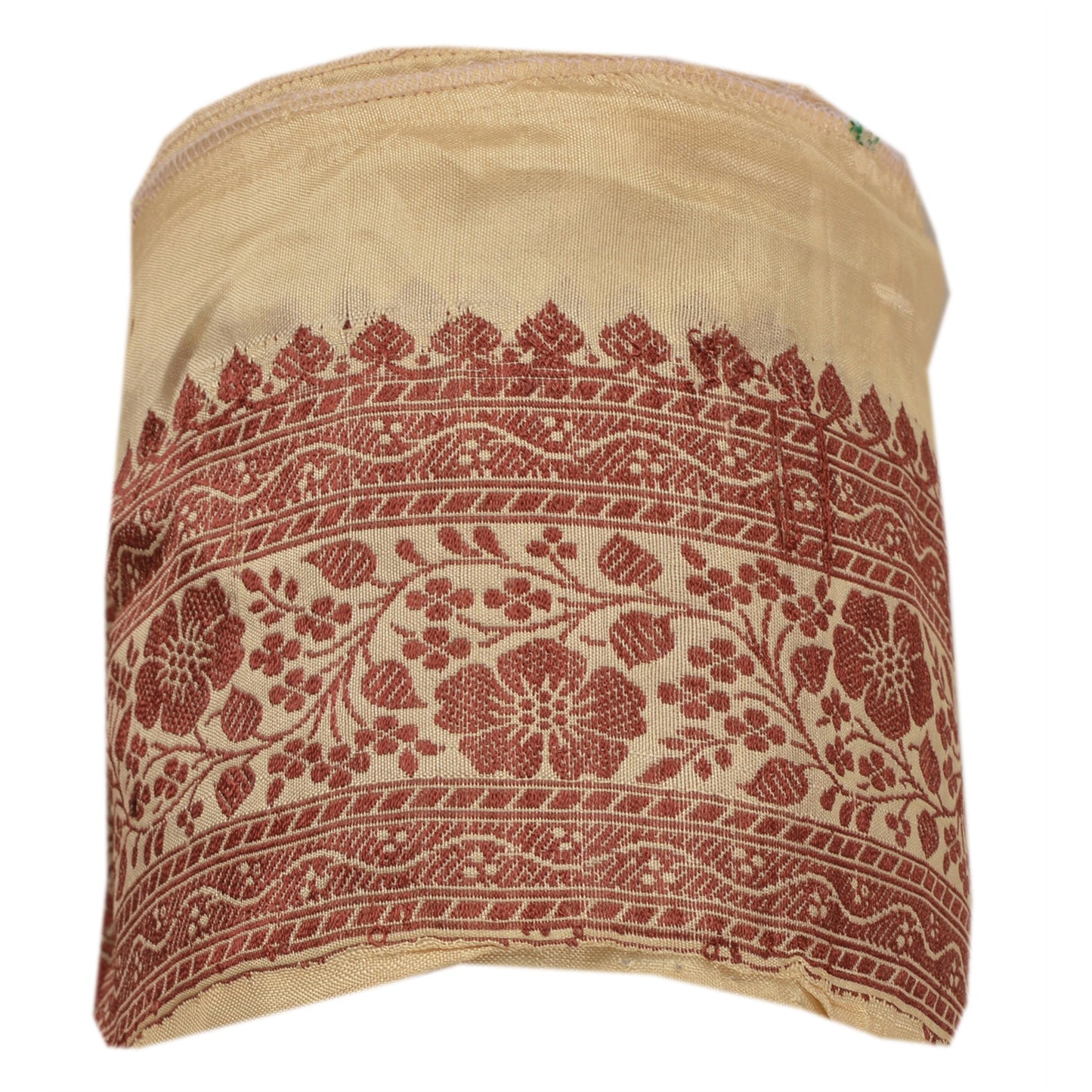 Sanskriti Vintage 1 Yd Sari Border Woven Indian Trim Sewing Cream Craft Lace