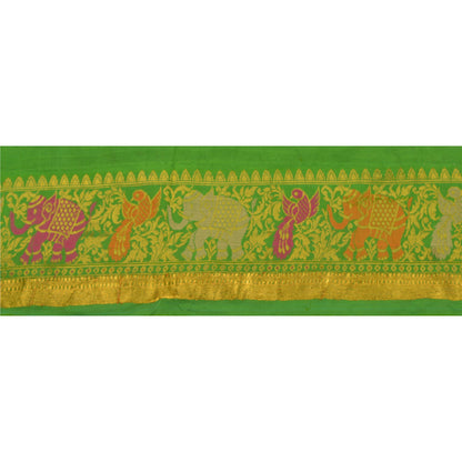 Sanskriti Vintage 1 Yd Trim Sari Border Woven Brocade Craft Sewing 4"W Lace