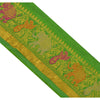 Sanskriti Vintage 1 Yd Trim Sari Border Woven Brocade Craft Sewing 4"W Lace