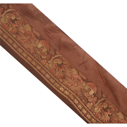 Sanskriti Vintage 1 Yd Sari Border Woven Baluchari Trim Sewing 2"W Craft Lace