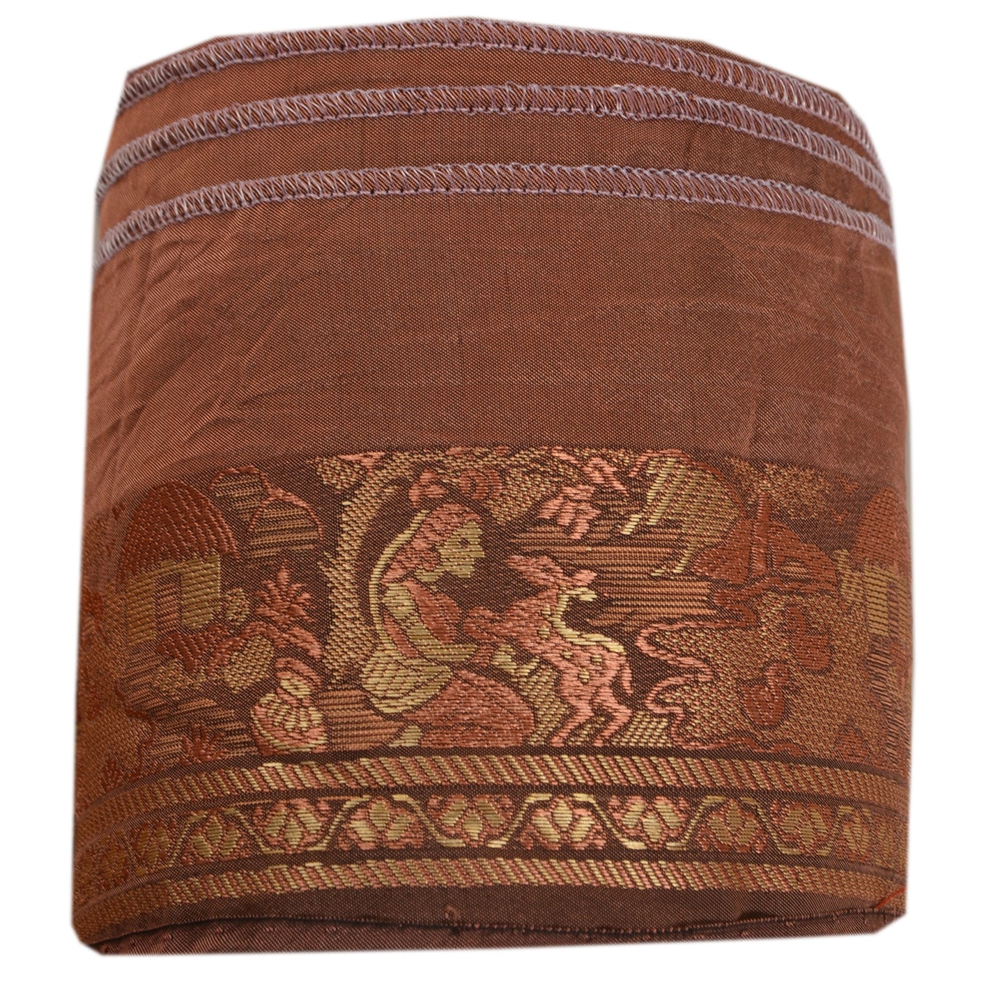 Sanskriti Vintage 1 Yd Sari Border Woven Baluchari Trim Sewing 2"W Craft Lace