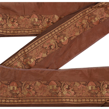 Sanskriti Vintage 1 Yd Sari Border Woven Baluchari Trim Sewing 2"W Craft Lace