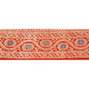 Sanskriti Vintage 1 Yd Trim Red Sari Border Woven Brocade Craft Sewing Zari Lace