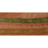 Sanskriti Vintage 1 Yd Sari Håndbroderet Bånd med Gylden Blonde
