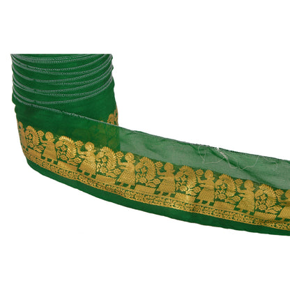 Sanskriti Vintage 1 Yd Sari Border Woven Baluchari Trim Sewing Craft 2"W Lace