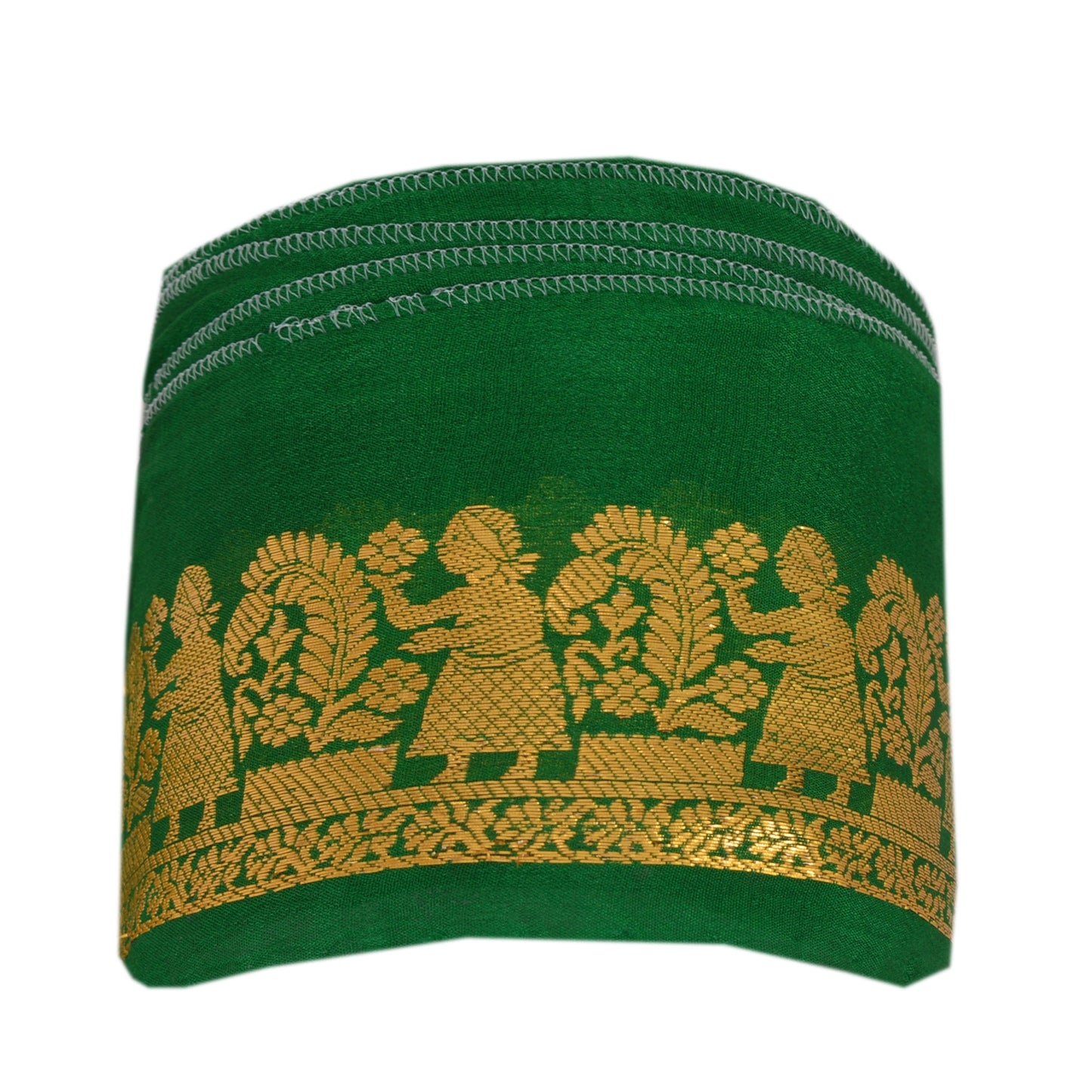 Sanskriti Vintage 1 Yd Sari Border Woven Baluchari Trim Sewing Craft 2"W Lace