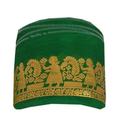 Sanskriti Vintage 1 Yd Sari Border Woven Baluchari Trim Sewing Craft 2"W Lace