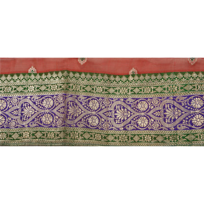 Санскрити Винтаж 1 ярд отделка красный сари кайма тканая парча рукоделие шитье зари кружево