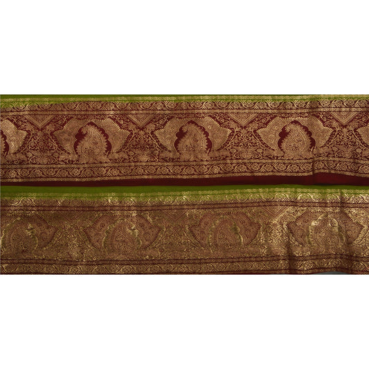 Sanskriti Vintage 1 Yd Trim Sari Border Vævet Brokade Håndværk Syning 2,7"W Blonde