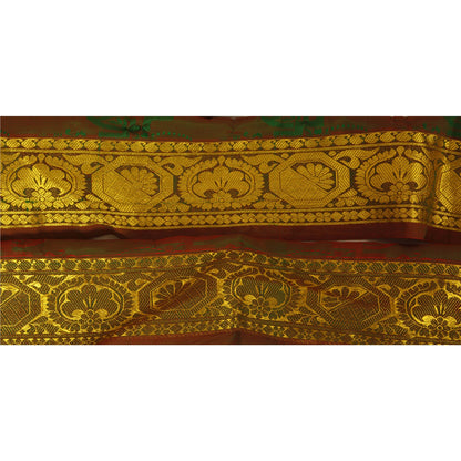 Санскрити Винтаж 1 ярд отделка сари кайма тканая парча рукоделие шитье коричневый 2" W кружево