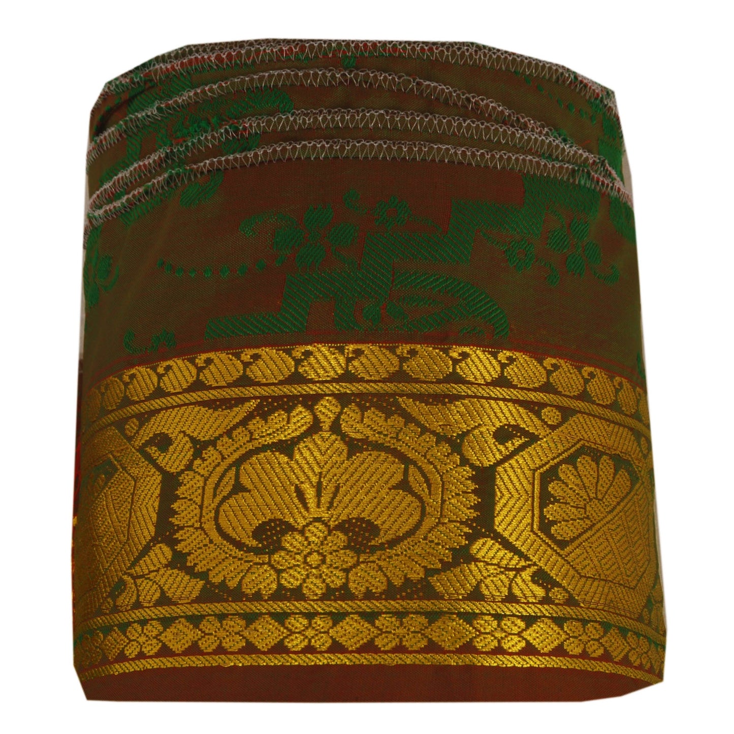 Санскрити Винтаж 1 ярд отделка сари кайма тканая парча рукоделие шитье коричневый 2" W кружево