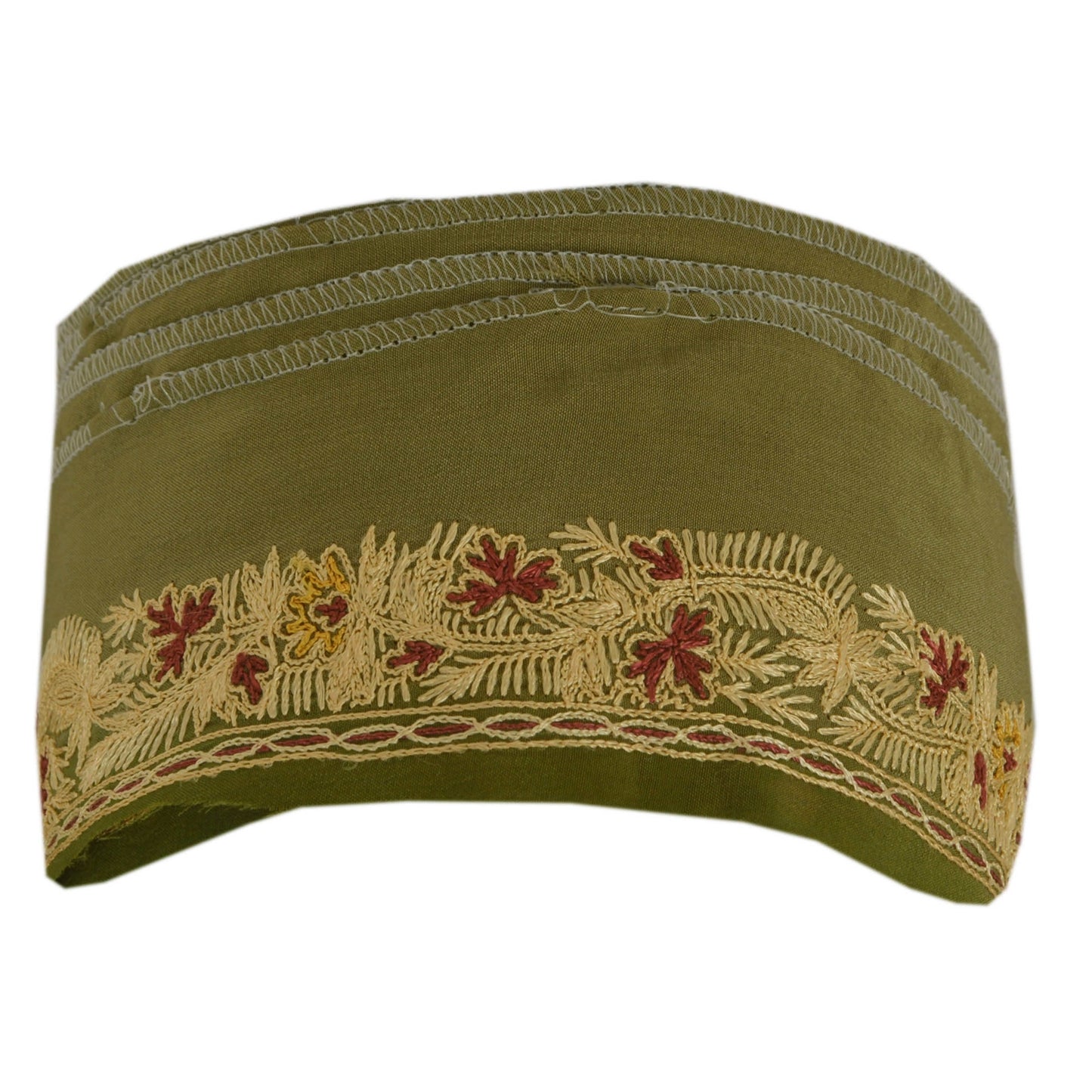 Sanskriti Vintage 1 Yd Sari Border Aari Work Hand Embroidered Craft Ribbon Lace