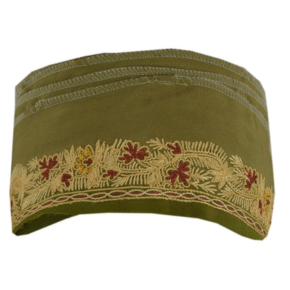 Sanskriti Vintage 1 Yd Sari Border Aari Work Hand Embroidered Craft Ribbon Lace