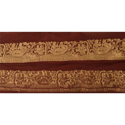 Sanskriti Vintage 1 Yd Sari Border Woven Craft Sewing Baluchari 2"W Lace