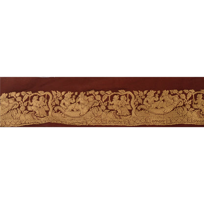 Sanskriti Vintage 1 Yd Sari Border Woven Craft Sewing Baluchari 2"W Lace