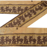 Sanskriti Vintage 8 YD Sari Border Baluchari Trim Sewing 3.5