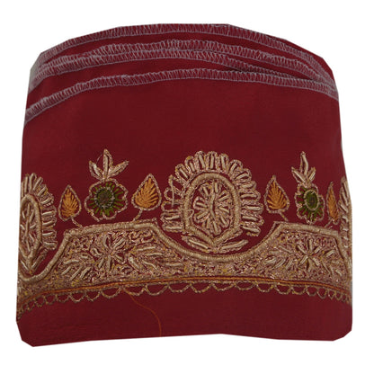 Санскритский винтажный 1 ярд сари кайма вышитая вручную шитье ремесло кружево зари