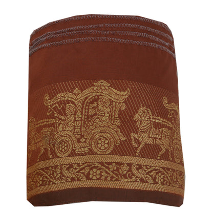 Sanskriti Vintage 1 Yd Sari Border Woven Baluchari Trim Sewing 3"W Craft Lace