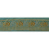 Sanskriti Vintage 1 Yd Sari Border Woven Trim Sewing Green Craft Indian Lace