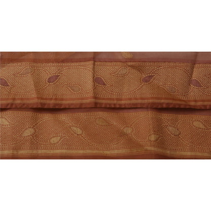 Sanskriti Vintage 1 Yd Sari Border Woven Trim Sewing Peach Craft Zari Work Lace
