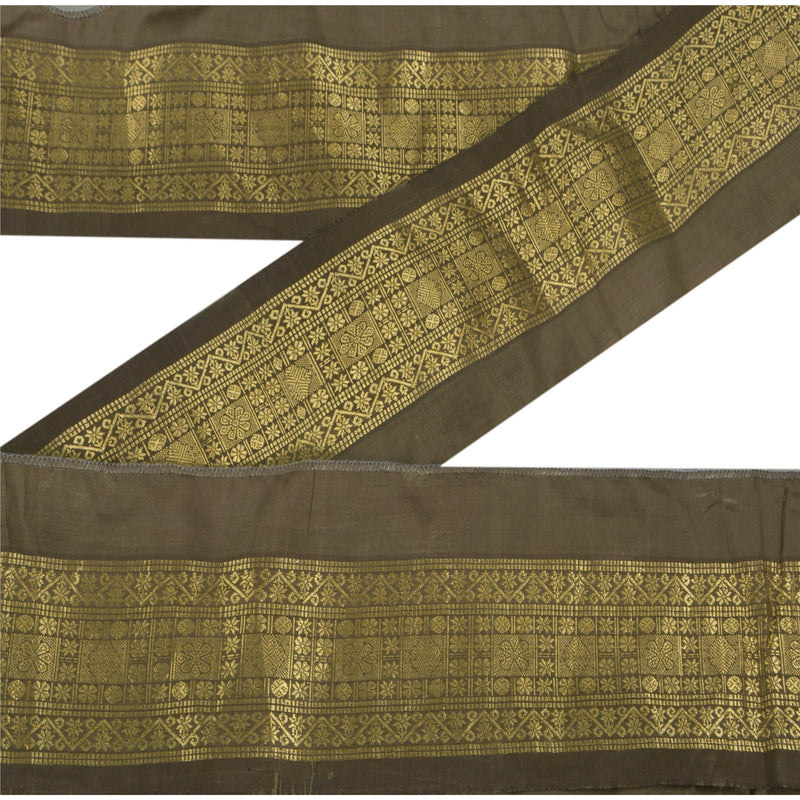 Sanskriti Vintage 1 Yd Trim Sari Border Woven Brocade Craft Sewing Zari Lace