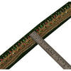 Sanskriti Vintage Green Sari Border Hand Beaded Craft Trim 1 Yd Kundan Lace