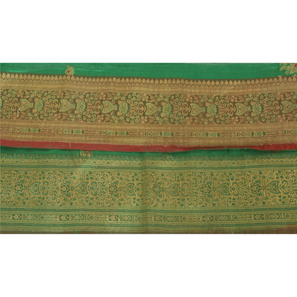 Sanskriti Vintage 4.5"W Sari Border Woven Brocade Craft Trim Sewing 1 Yd Lace