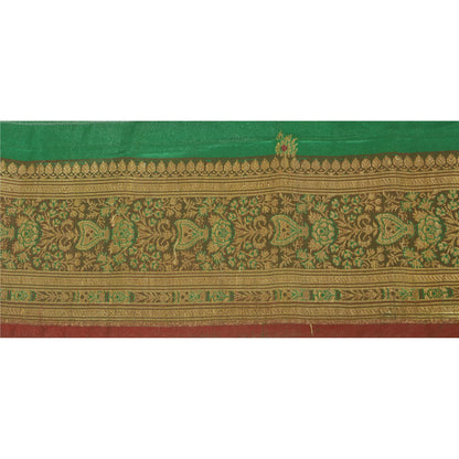 Sanskriti Vintage 4.5"W Sari Border Woven Brocade Craft Trim Sewing 1 Yd Lace
