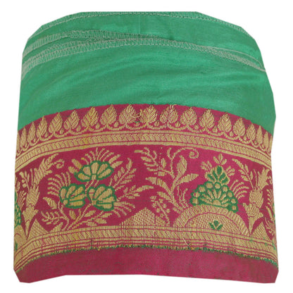 Sanskriti Vintage Pink Sari Border Brocade Craft 2.5"W Trim Sewing 1 Yd Lace