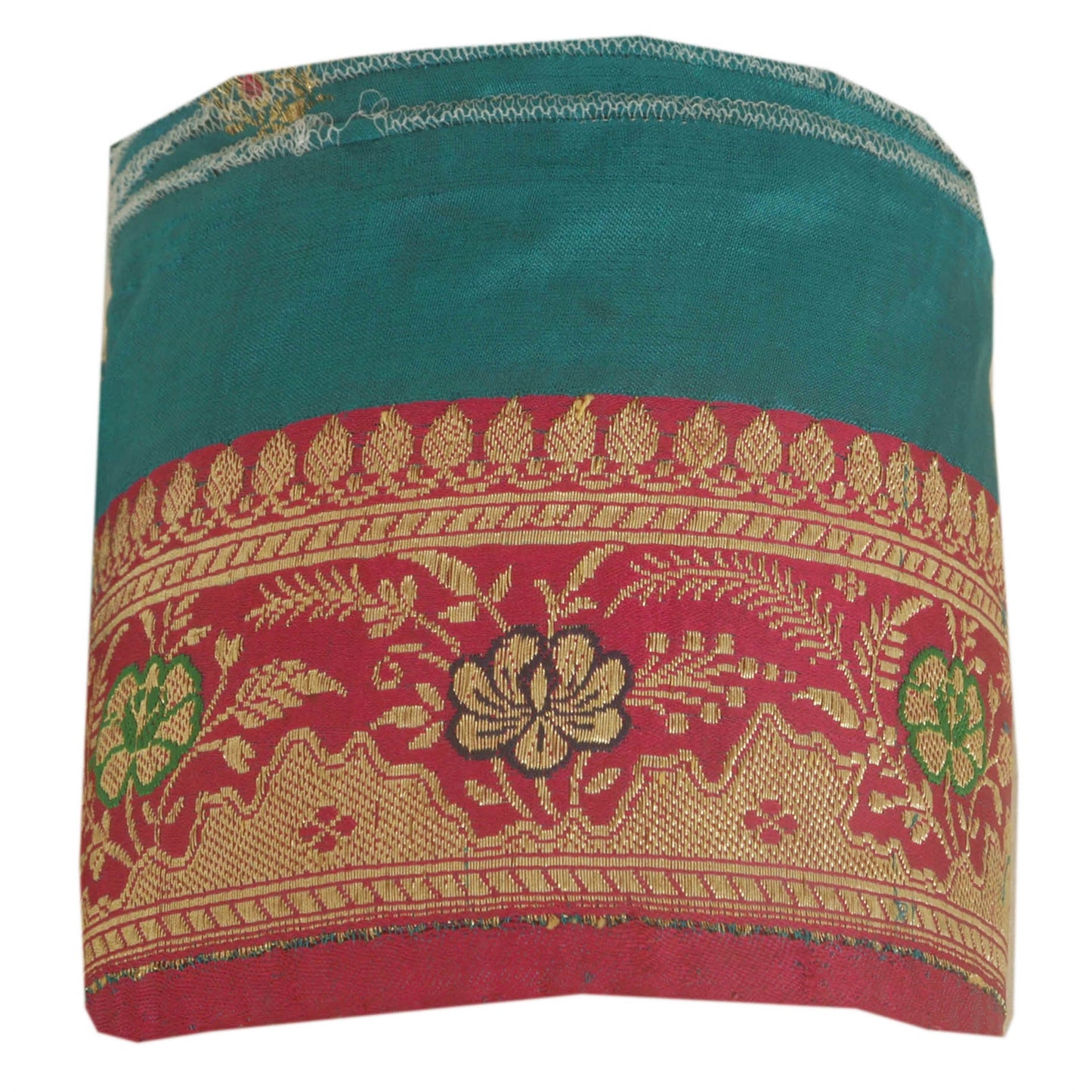 Sanskriti Vintage Pink Sari Border 2.2"W Brocade Craft Trim Sewing 1 Yd Lace