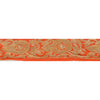 Sanskriti Vintage Sari Border Hand Beaded 1 Yd Indian Trim Sewing Orange Lace