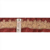 Sanskriti Vintage 1 Yd Sari Border/Trim Craft Hand Beaded Sewing Dark Red Lace
