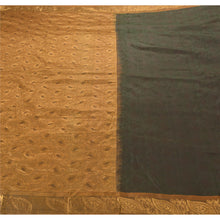 Load image into Gallery viewer, Sanskriti Vinatage Rare Black Kanjivaram Saree Handcrafted Art Silk Sari Fabric
