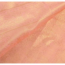 Load image into Gallery viewer, Sanskriti Vintage Pink Heavy Saree Art Silk Woven Brocade/Banarasi Fabric Sari
