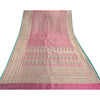 Sanskriti Vintage Pink Heavy Sarees Art Silk Woven Brocade/Banarasi Sustainable Fabric Sari