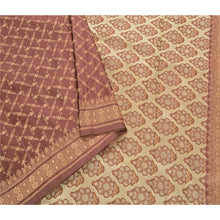 Load image into Gallery viewer, Sanskriti Vintage Indian Heavy Pink Saree Satin Woven Fabric 5 Yard Sari
