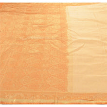 Load image into Gallery viewer, Sanskriti Vintage Peach Ethnic Heavy Saree Pure Satin Silk Woven Fabric Sari
