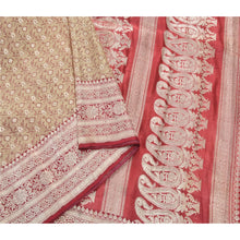 Load image into Gallery viewer, Sanskriti Vintage Heavy Saree Pure Satin Silk Traditional Brocade Fabric Sari
