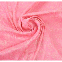 Load image into Gallery viewer, Sanskriti Vintage Traditional Heavy Saree Pure Satin Silk Pink Woven Fabric Sari
