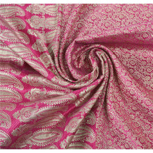 Load image into Gallery viewer, Sanskriti Vintage Heavy Saree Art Silk Pink Woven Brocade Fabric Sari
