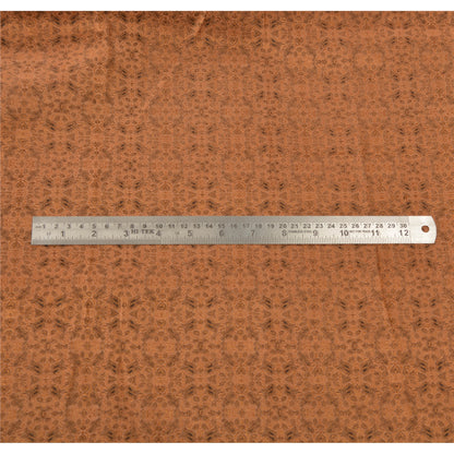 Санскрити Винтаж Коричневый Тяжелое Сари Чистый Атлас Шелк Тканый Экологичный Ткань Этническое Сари