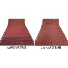 Load image into Gallery viewer, Sanskriti Vintage Heavy Sari Blend Silk Woven Brocade Ikat Work Sarees Fabric

