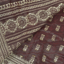 Load image into Gallery viewer, Sanskriti Vintage Heavy Indian Sari Pure Satin Silk Woven Brocade Sarees Fabric
