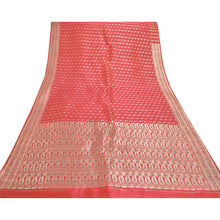 Load image into Gallery viewer, Sanskriti Vintage Heavy Sarees Pure Satin Silk Red Banarasi Tanchoi Sari Fabric
