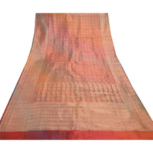 Load image into Gallery viewer, Sanskriti Vintage Heavy Wedding Sarees Satin Silk Woven Brocade Zari Sari Fabric
