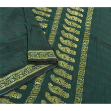 Load image into Gallery viewer, Sanskriti Vintage Green Heavy Sarees Pure Satin Silk Woven Brocade Sari Fabric
