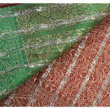 Load image into Gallery viewer, Sanskriti Vintage Red Heavy Saree Blend Silk Banarasi Brocade Fabric Sari
