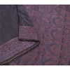 Sanskriti Vintage Purple Heavy Sarees Pure Satin Silk Hand-Woven Sari Sustainable Fabric